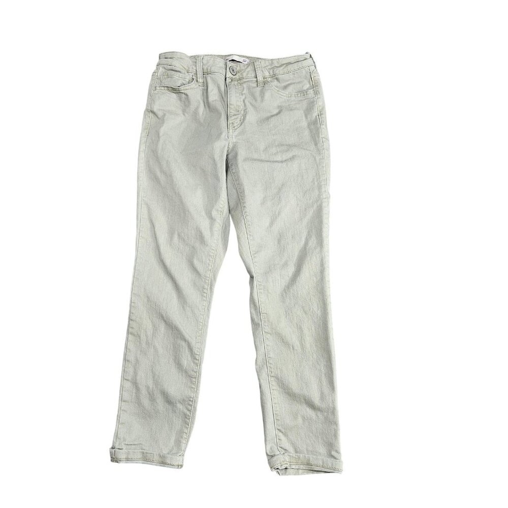 SO Mid Rise‎ Crop Jeans Juniors 9 Beige Light Wash Stretch Denim Casual